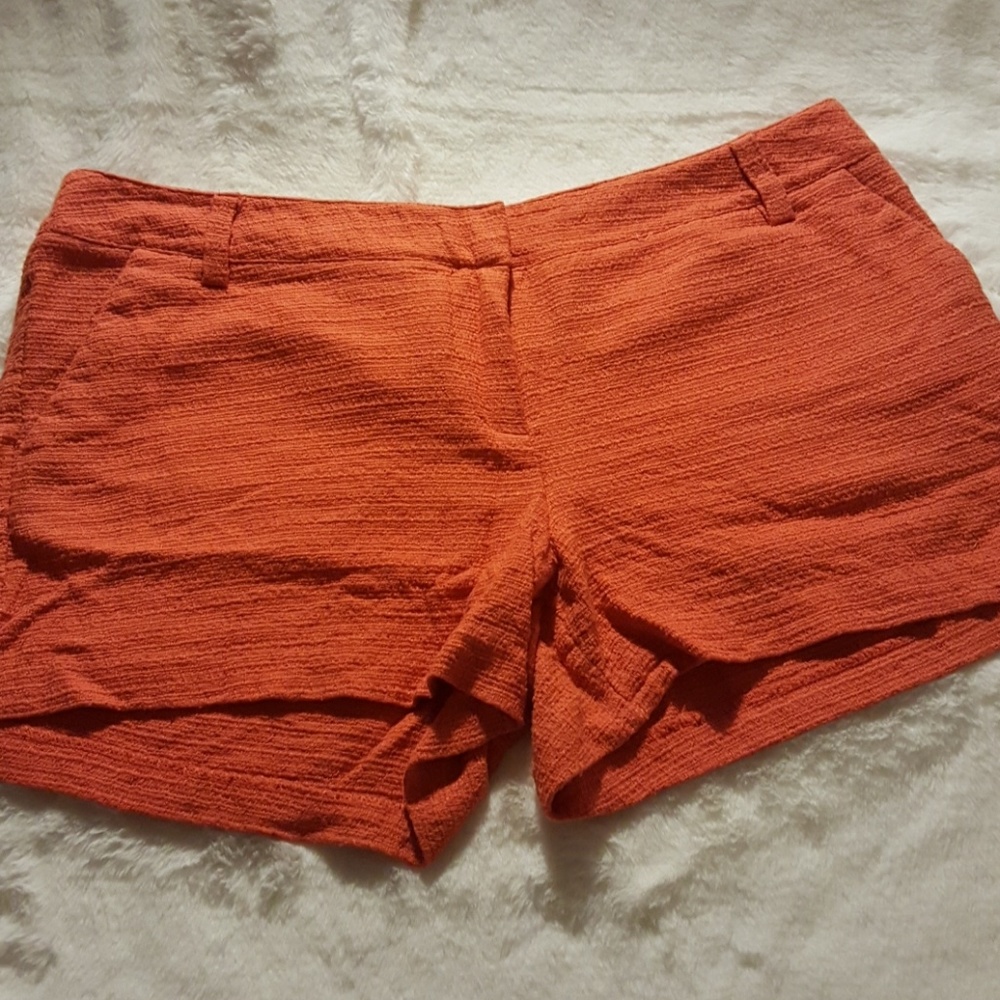 Orange Twill Shorts